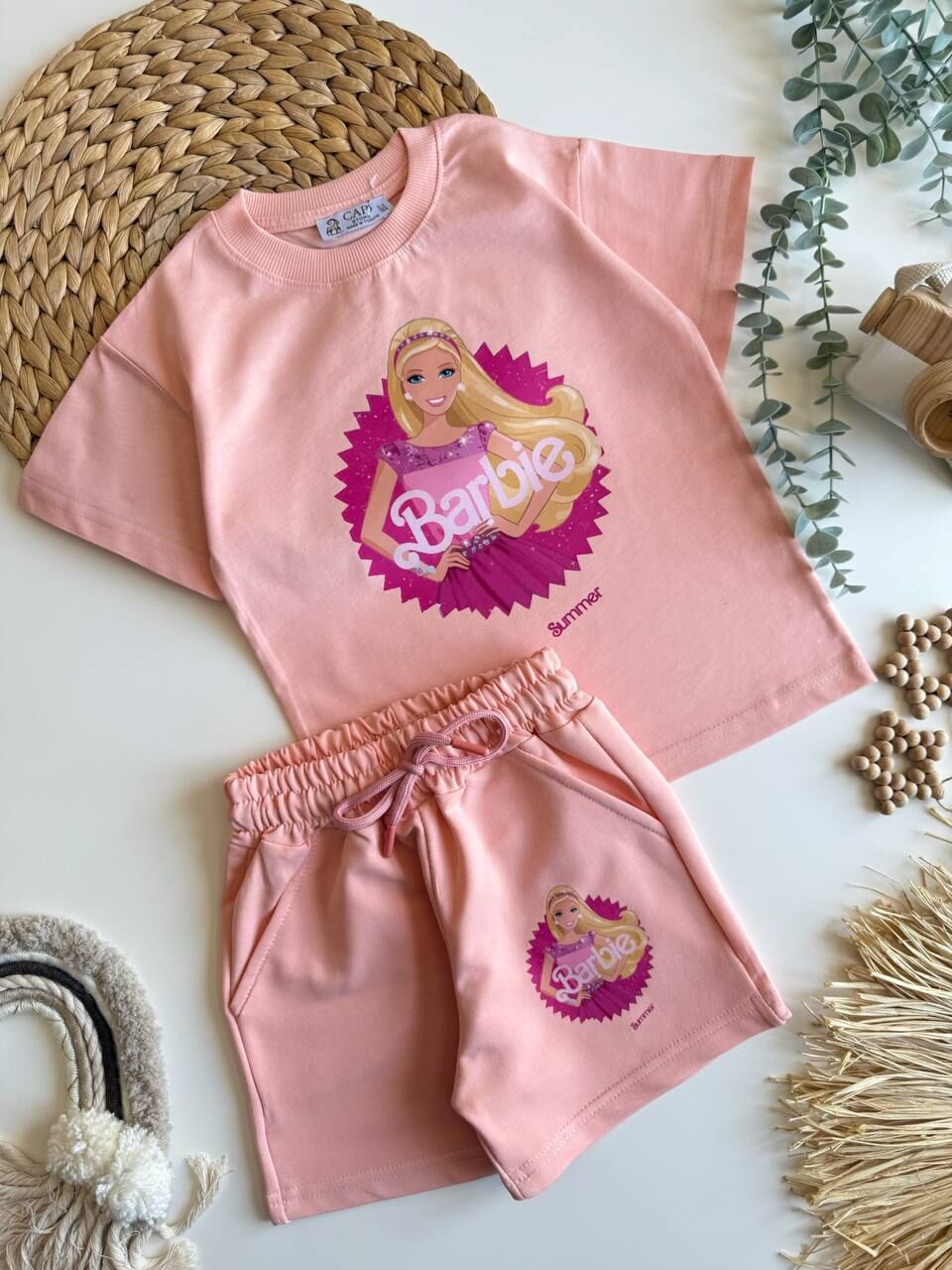 Barbie şortlu takım
