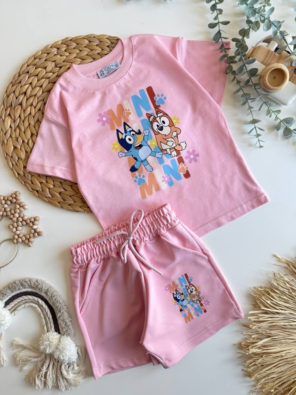 Bluey şortlu takım