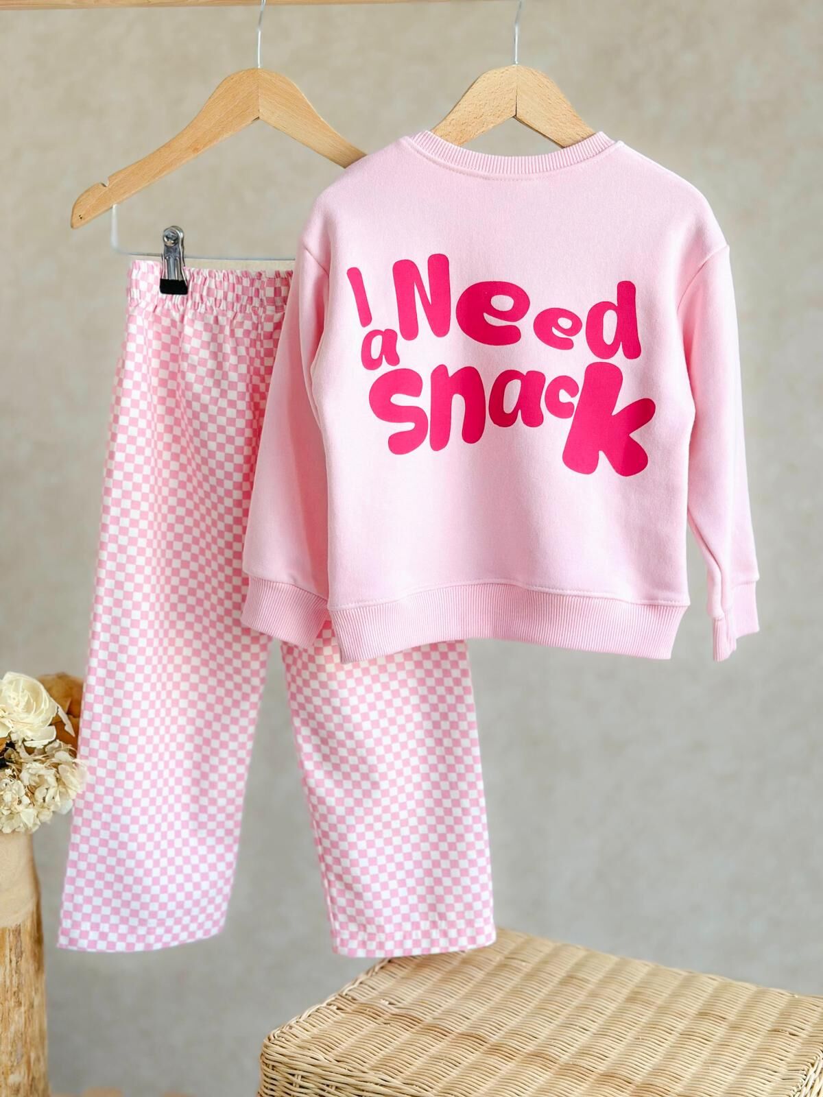 Snack Dama detaylı pantolon takım