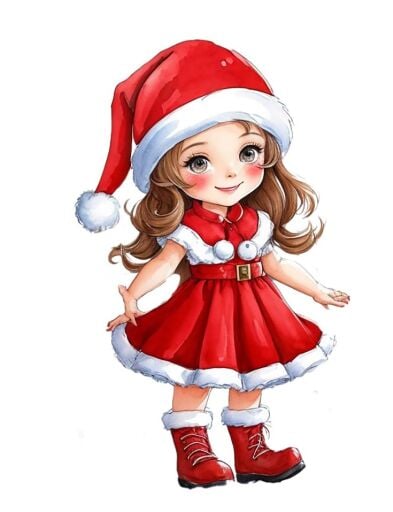 Kız Çocuk Yeni Yıl 
