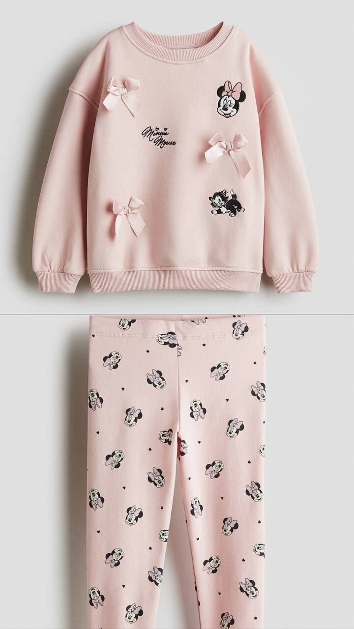 Karakter fiyonk detaylı taytlı takım