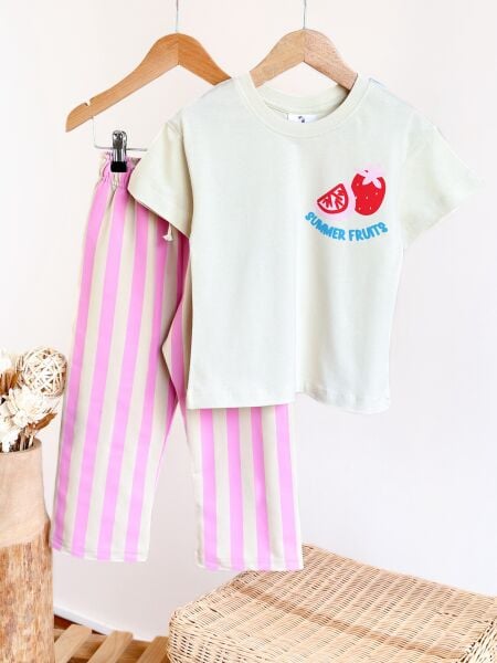 Picnic time çizgili takım