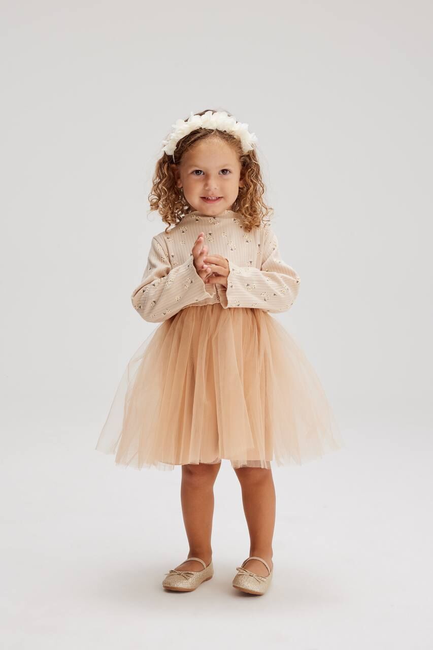 Tütü etekli ribana elbise