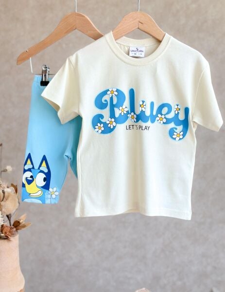 Karakter baskılı biker taytlı takım