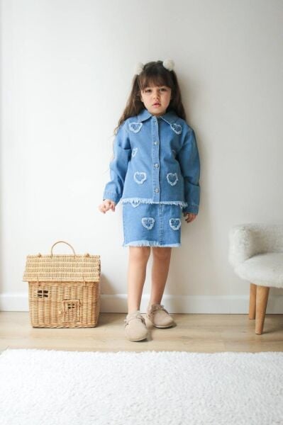 Kalpli denim takım