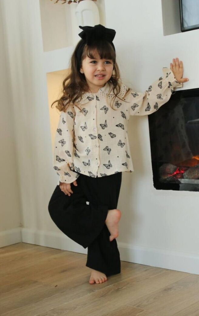 Kelebekli müslin takım