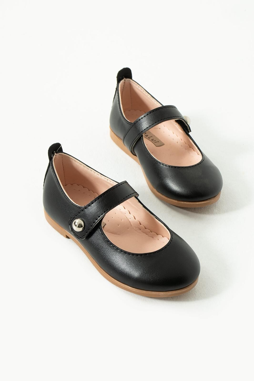 Tek band siyah deri babet