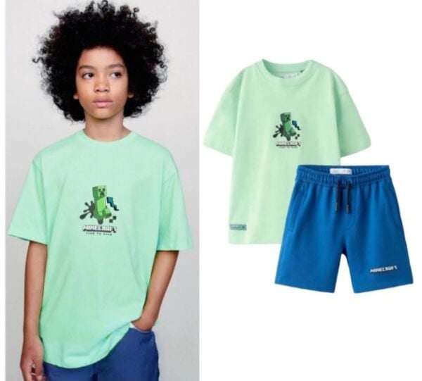 Minecraft şortlu takım