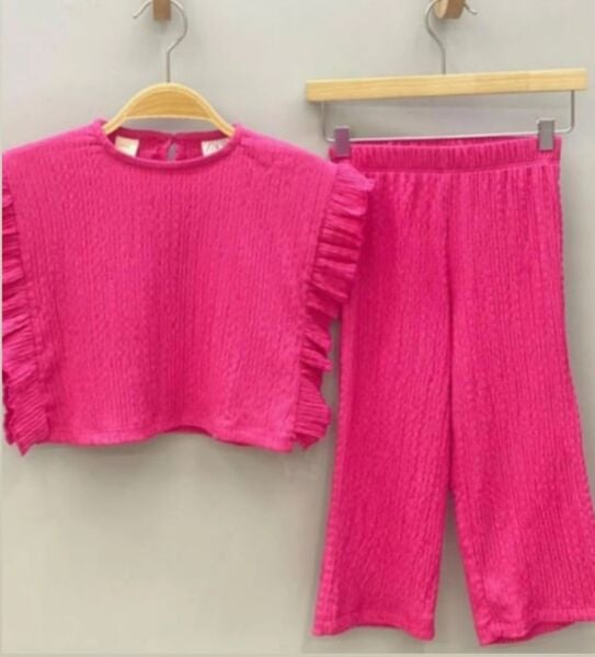 Bürümcük kumaş pembe takım