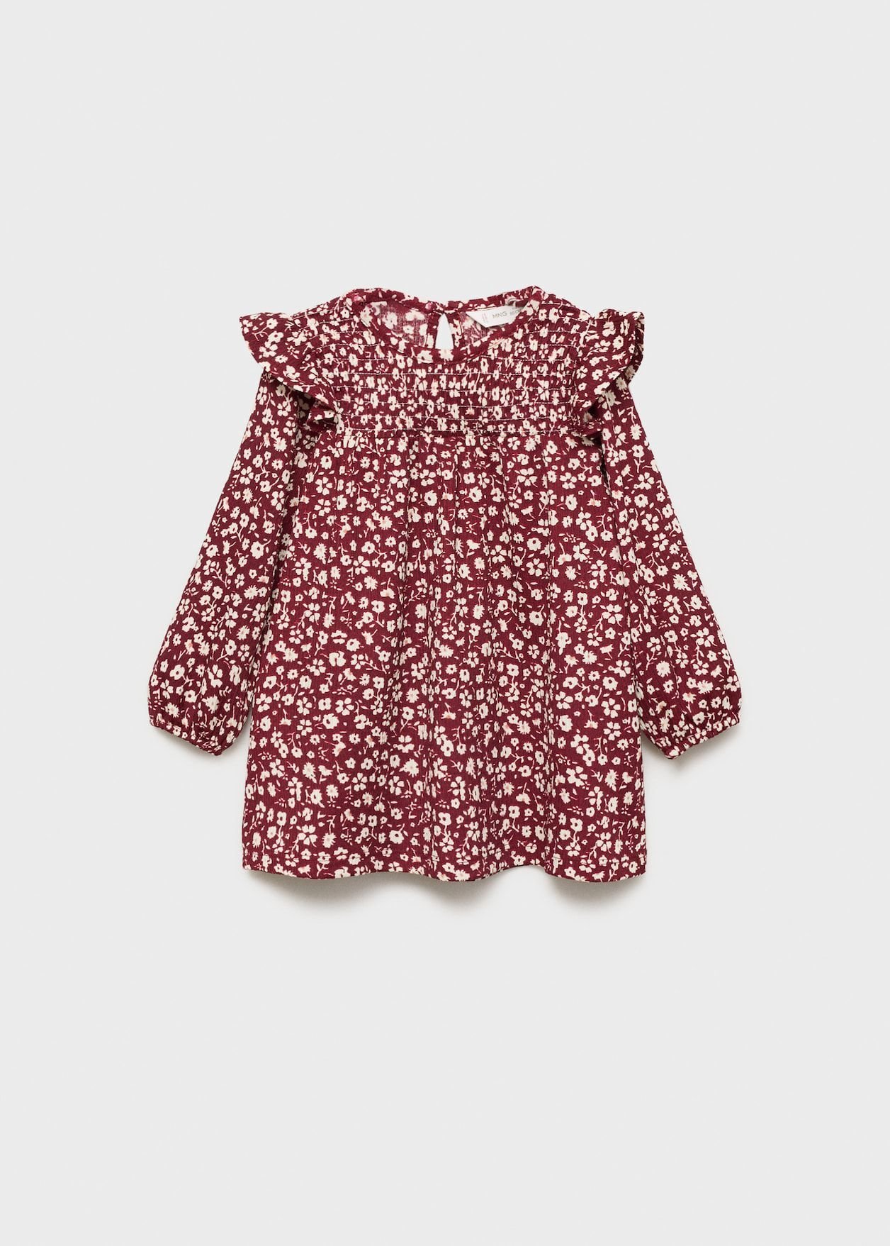 Çiçekli bordo elbise 9/10 yaş