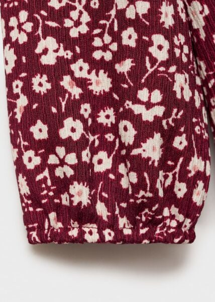 Çiçekli bordo elbise 9/10 yaş