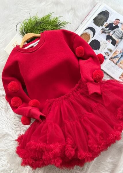 Yeni yıl karnaval etek sweat takım