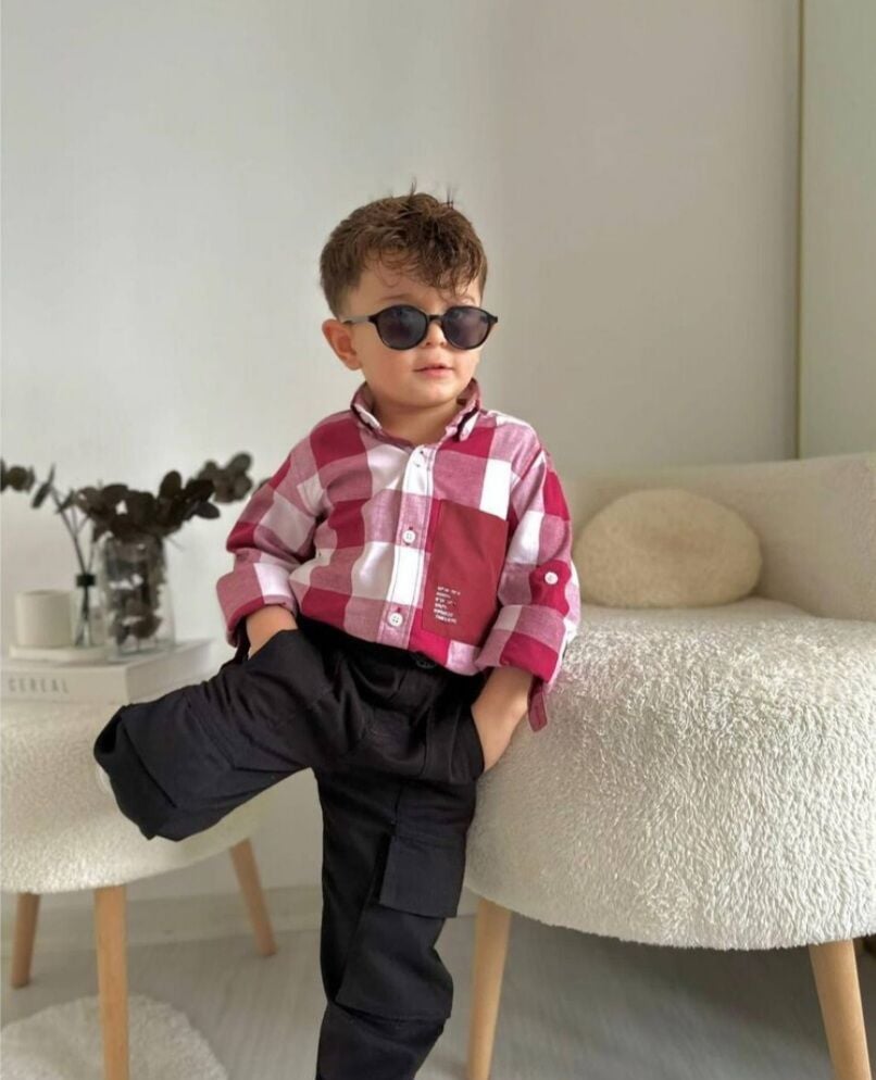 Gömlek pantolon takım bordo