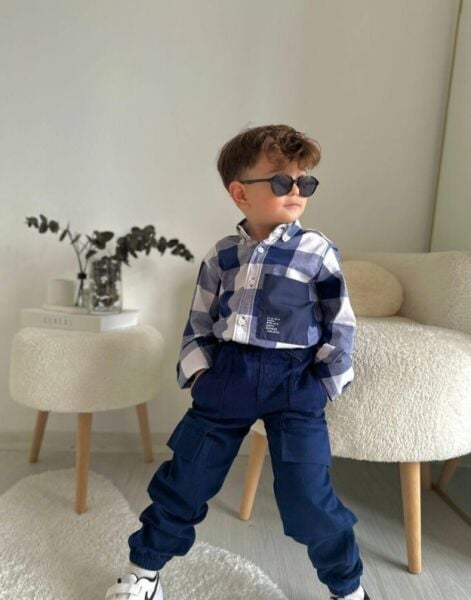 Gömlek pantolon takım lacivert