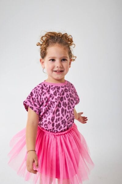 Tütü etekli leopar takım pembe (1 mayıs kargo çıkışı)