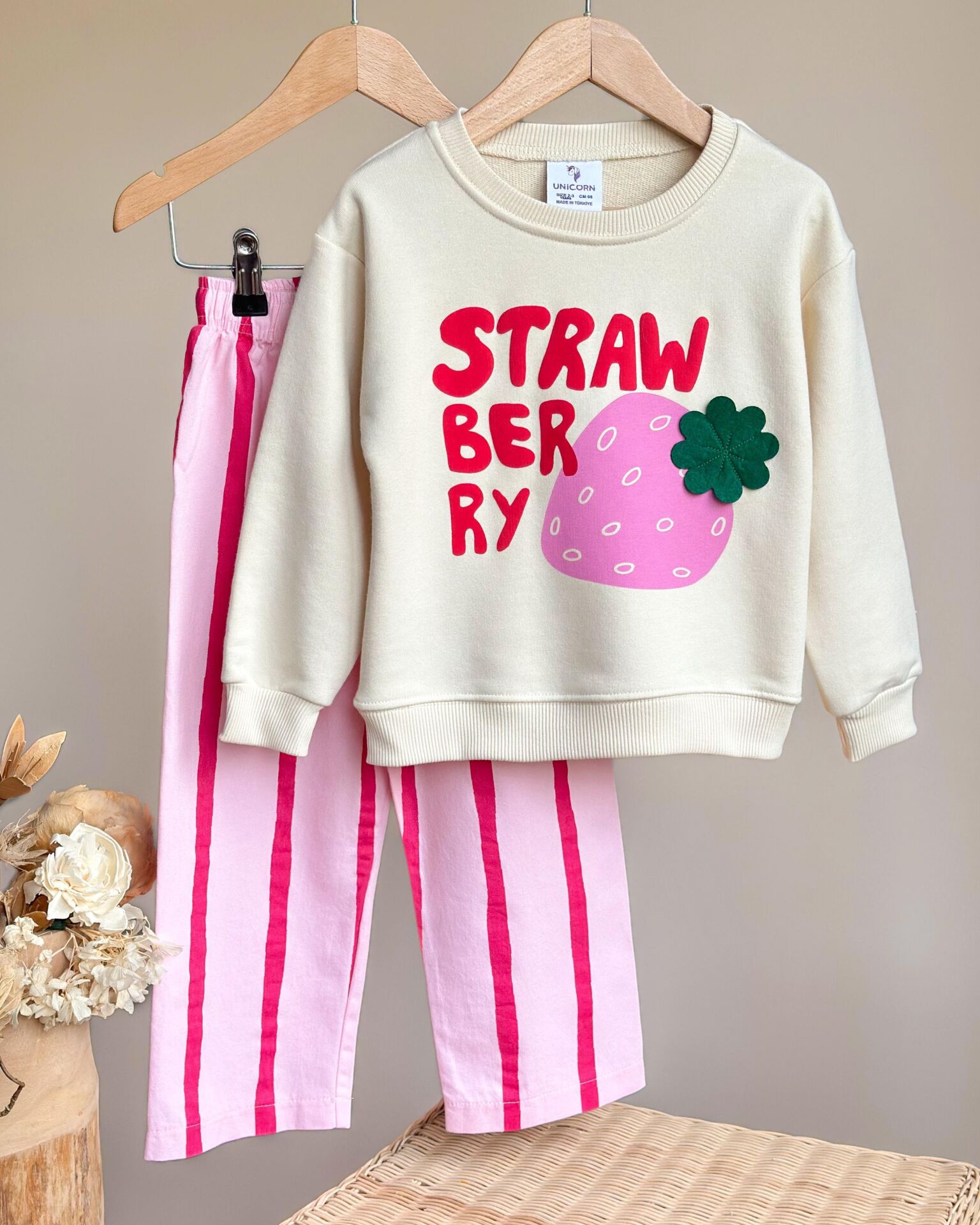 Strawberry çizgili takım