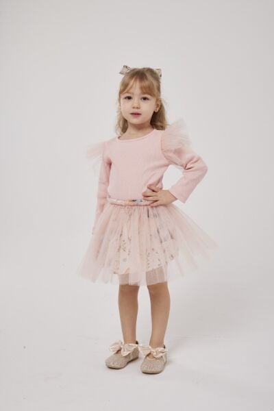 Tütü etek detaylı takım (toka dahil) 7/8 yaş