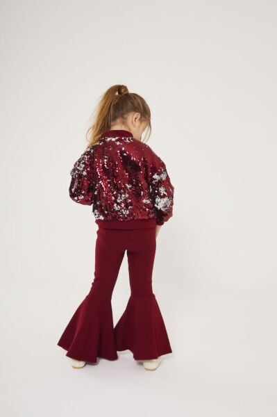 Pul payet işlemeli taytlı takım