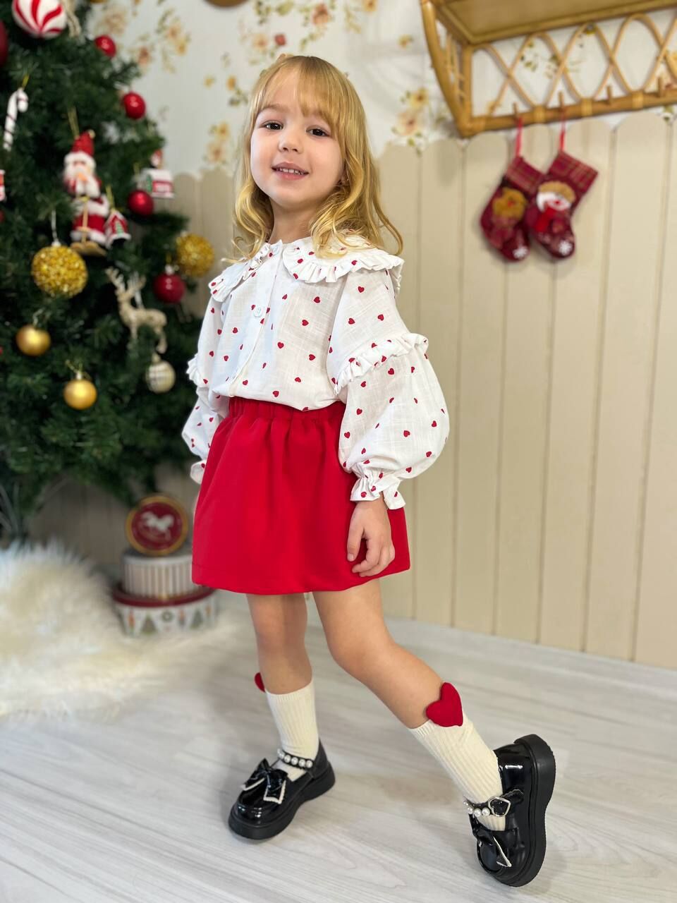 Yeni yıl gömlek etek takım