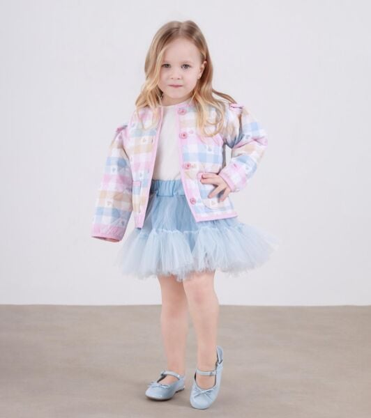 Kapitone ceket tütü etek takım mavi !!10 Mart Kargo!!