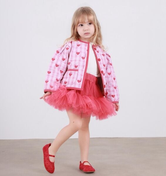 Kapitone ceket tütü etek takım kırmızı !!9 Mart Kargo!!