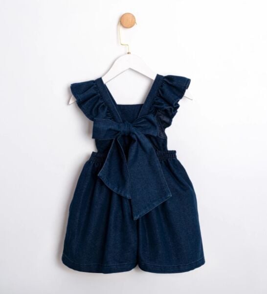 Kirazlı denim tulum