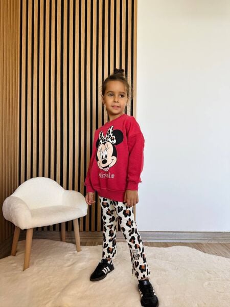 Leopar minnie taytlı takım