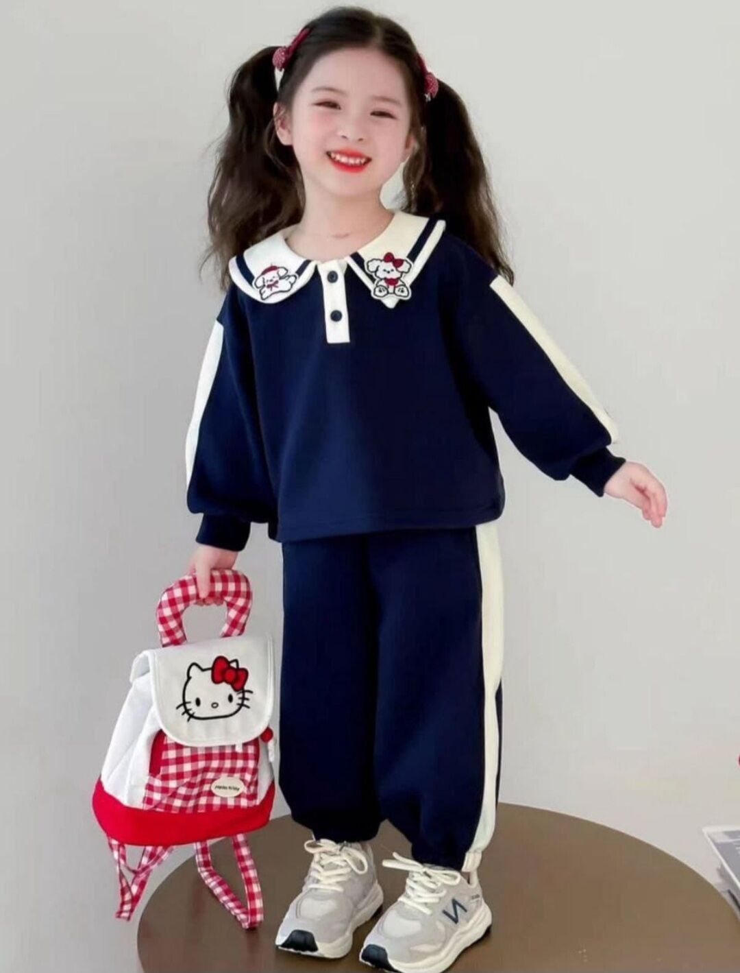 Hello kitty çantalı takım lacivert