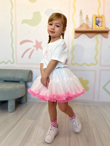 Beyaz tütü etek takım