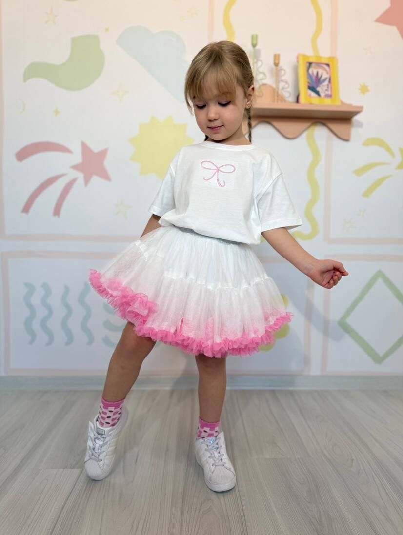 Beyaz tütü etek takım