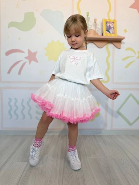 Beyaz tütü etek takım