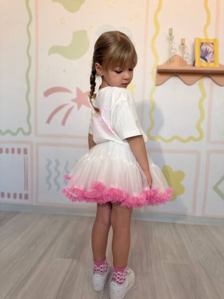 Beyaz tütü etek takım