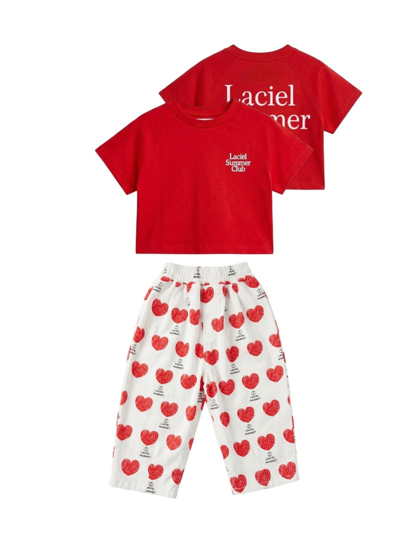 Laciel kalpli balon Jean tshirt takım