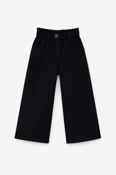 Siyah cepli denim pantolon