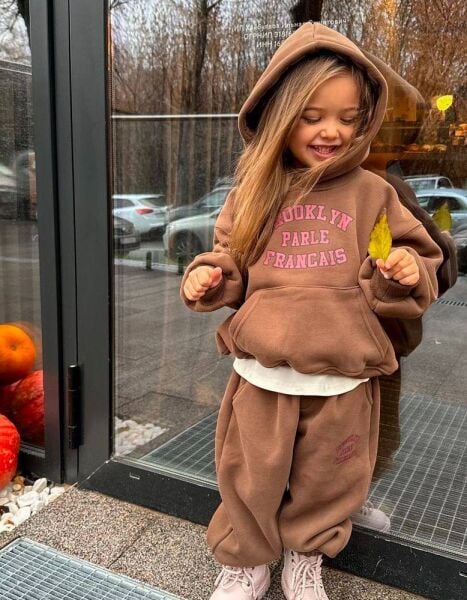 Oversize model kapşonlu takım