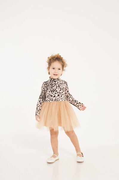 Leopar tütü elbise