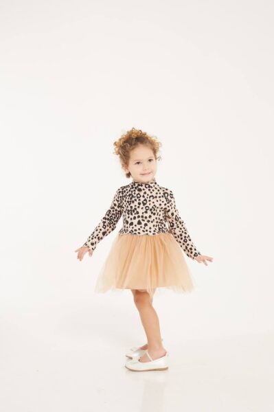 Leopar tütü elbise 2/3 yaş