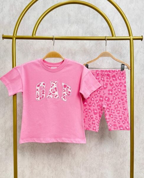 Leopar Pembe taytlı takım