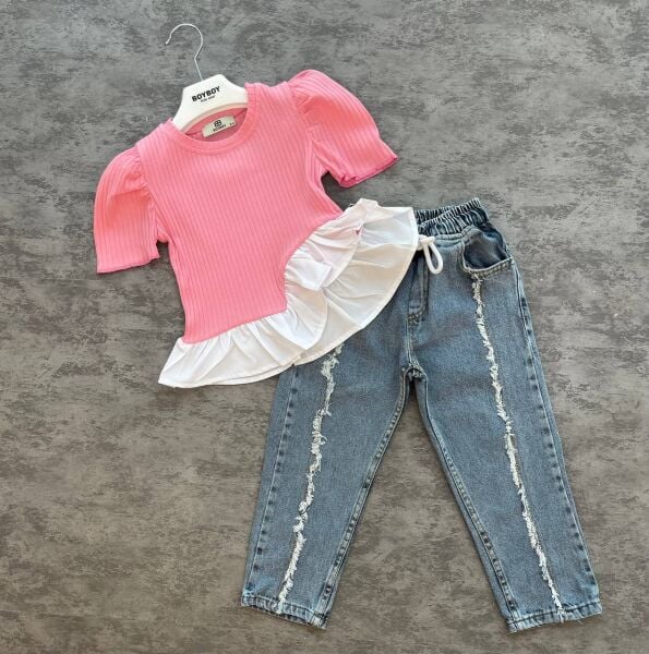 Body & Jean takım pembe