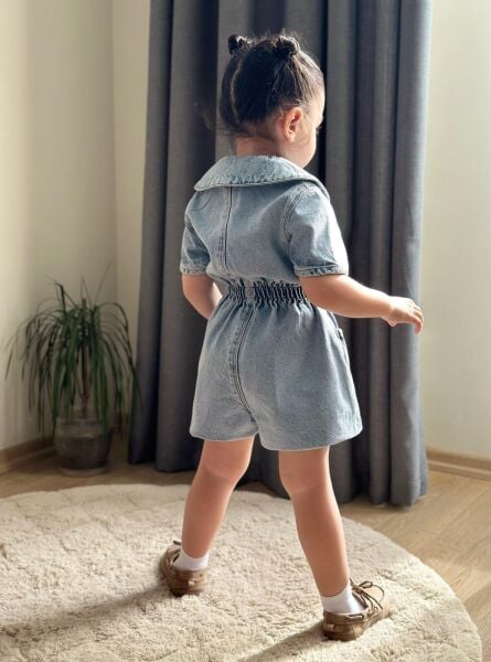 Denim taşlı tulum (1 beden büyük tercih edebilirsiniz)