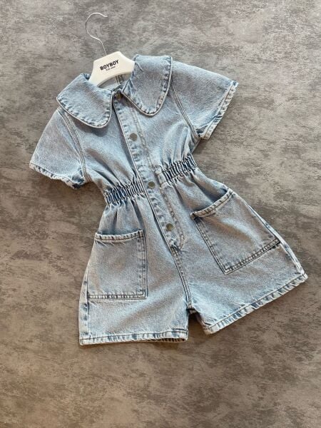 Denim taşlı tulum (1 beden büyük tercih edebilirsiniz)
