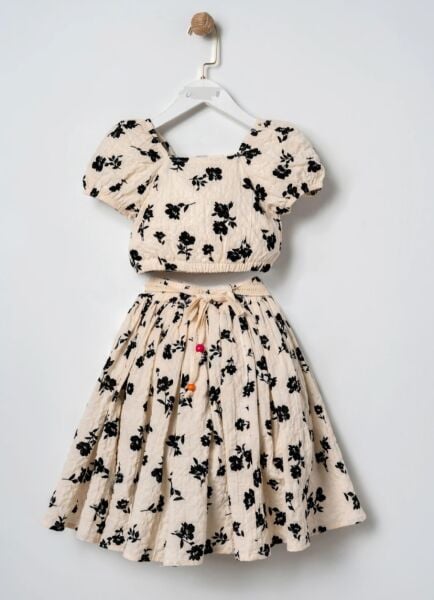 Çiçekli müslin takım