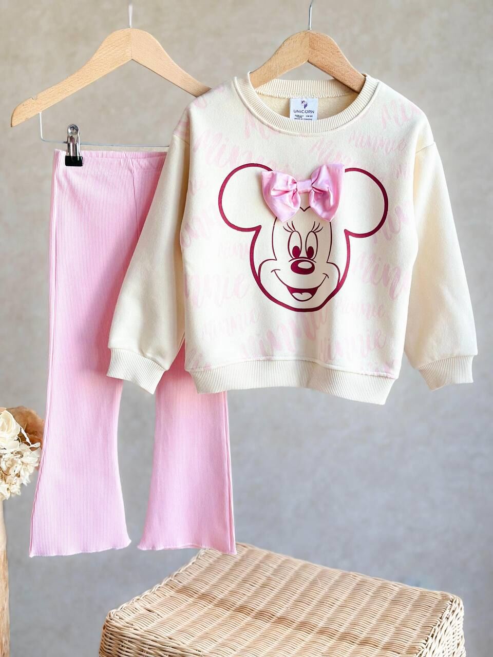 Fiyonk detaylı minnie takım