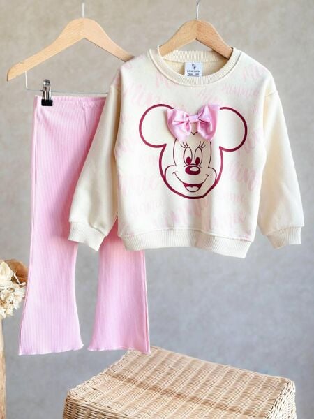 Fiyonk detaylı minnie takım