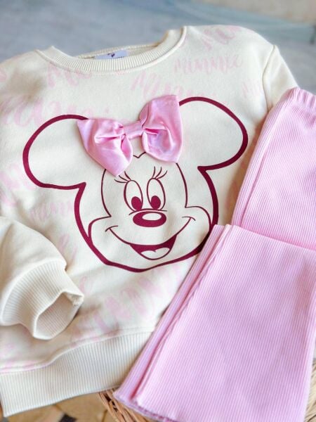 Fiyonk detaylı minnie takım