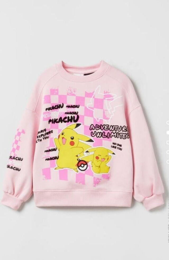 Pikachu sweatshirt 13/14 yaş