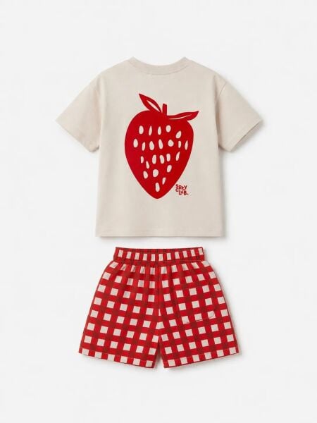 Laciel strawberry müslin takım