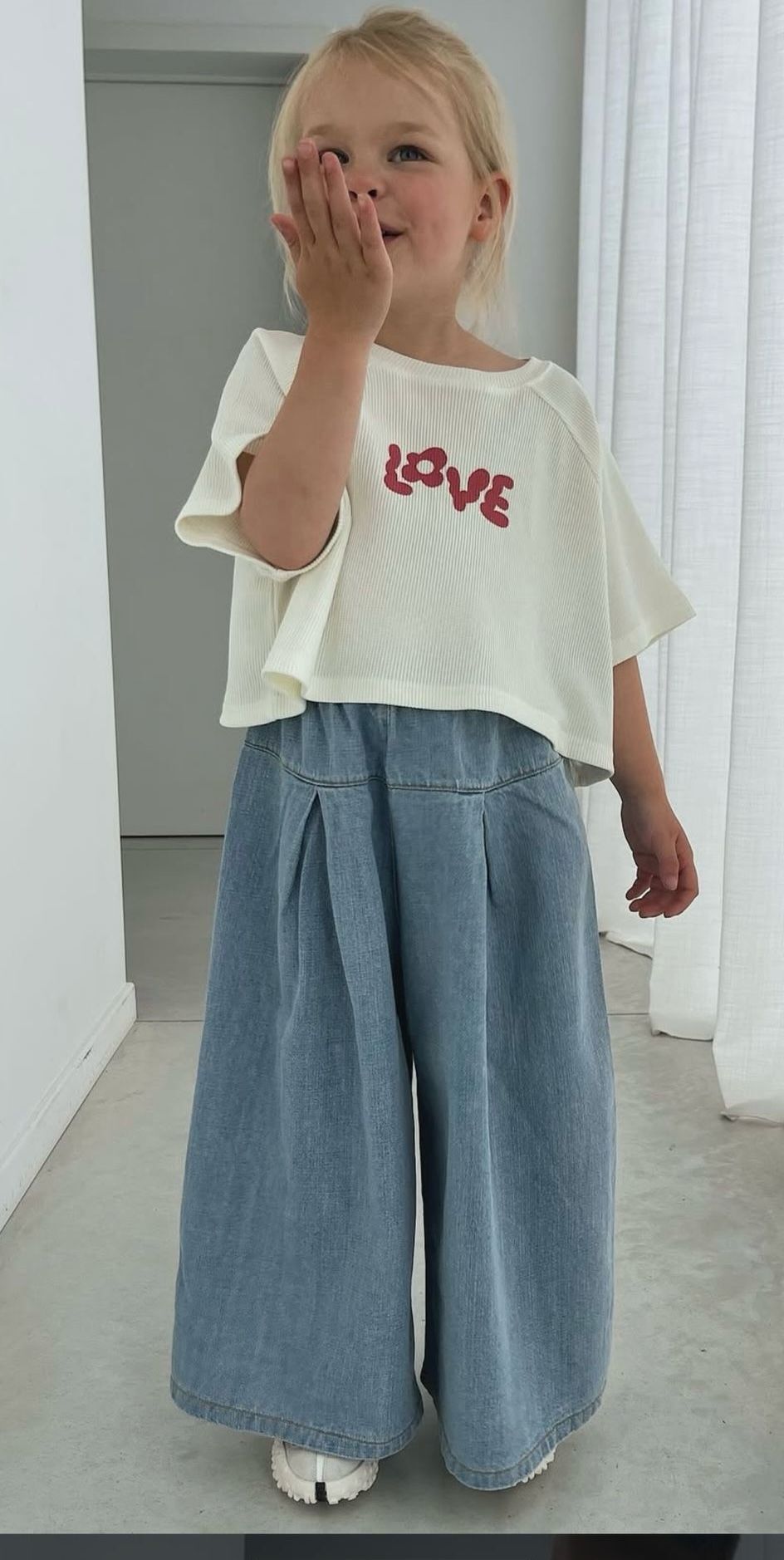 Love denim pantolonlu takım