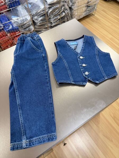 Laciel denim yelek pantolon takım 5/6 yaş
