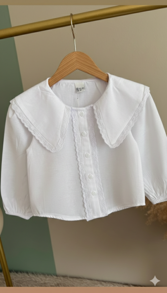 Dantel detaylı gömlek